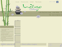 Tablet Screenshot of indigo-coiffure.com